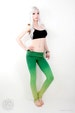 Handmade Ombre Yoga Leggings, Green Pants, Leprechaun Costume, St. Pattys Day, St. Patricks Day Pants 
