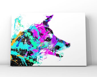 Border Collie Dog Art Print - Giclée - Dog Art - Dog Home Decor - Dog Nursery Decor - Art Print - Ranch Dog Art -  Dog Wall Art