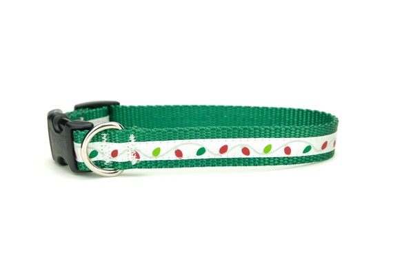 mini green dog collar