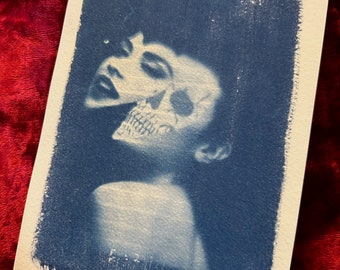 Face Off Cyanotype