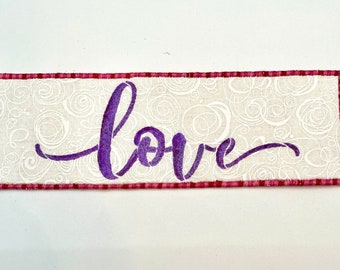 Love Fabric Bookmark