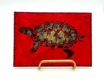 Turtle Fabric Postcard