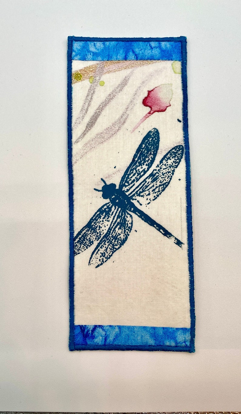 Dragonfly Fabric Bookmark image 1