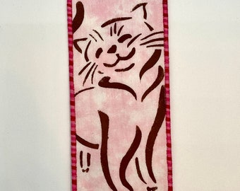 Cat Love Fabric Bookmark