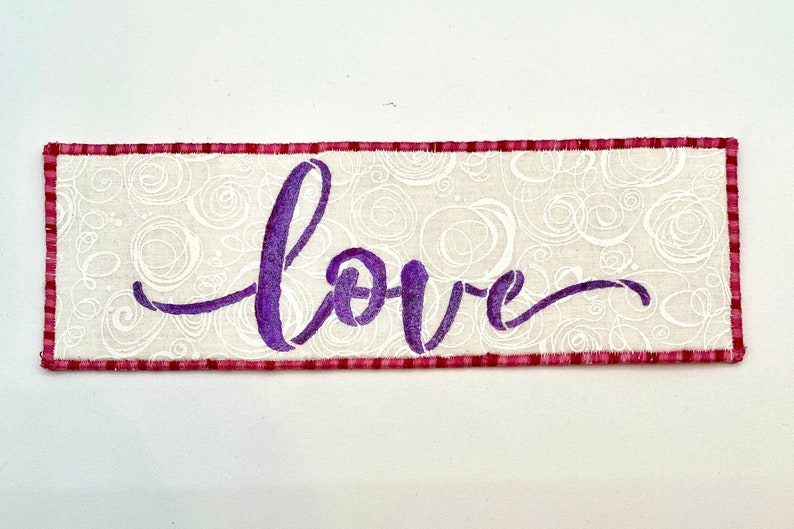 Love Fabric Bookmark image 1