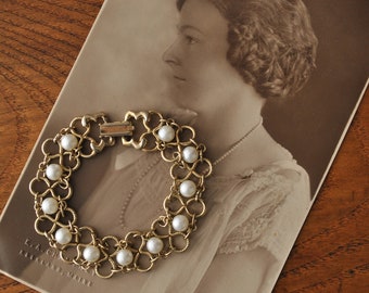 1970s Goldette Pearl Bracelet
