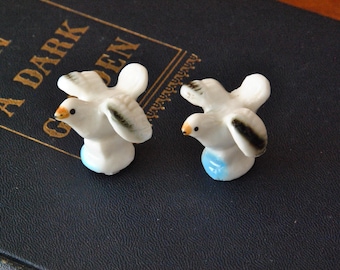 Vintage Miniatur Möwen Vögel