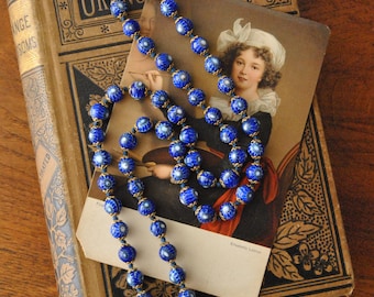 Vintage Millefiori Art Glass Beaded Necklace