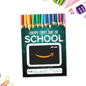 Teacher Appreciation - Gift Card Holder - INSTANT DOWNLOAD - First Day of School Gift Card Holder - Teacher Gift Card - Teacher Gift Idea