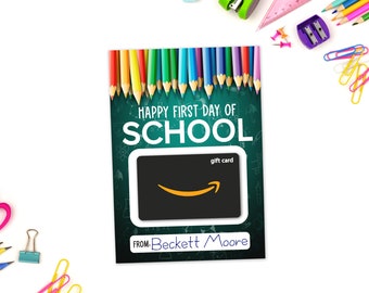 Teacher Appreciation - Gift Card Holder - INSTANT DOWNLOAD - First Day of School Gift Card Holder - Teacher Gift Card - Teacher Gift Idea