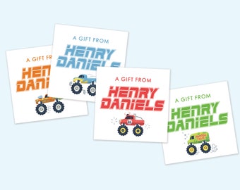 Sticker Labels - To From Labels - Kids Gift Stickers - Name Stickers - Birthday Gift Stickers - Birthday Gift Tag - Custom Name Stickers