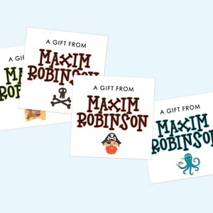Gift Stickers - To From Labels - Kids Gift Stickers - Name Stickers - Birthday Gift Stickers - Birthday Gift Tag - Custom Name Stickers