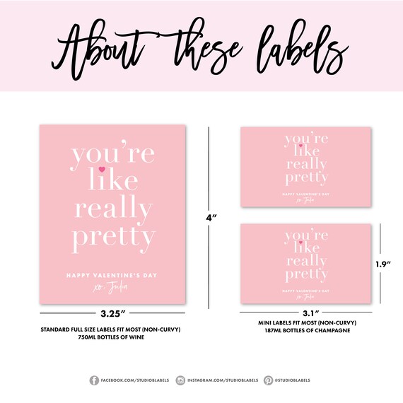 You're Like Really Pretty Mean Girls Wine Labels - Etsy