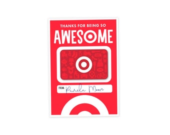 Thanks for Being Awesome - INSTANT DOWNLOAD - Thank You Gift Card Holder - Teacher Gift - Realtor Gift - Co-worker - Gift Card Holder - Gift