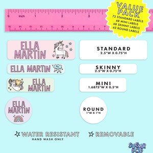 School Supply Labels Personalized Name Labels Kids Name Labels Name Labels Custom Name Stickers Custom Stickers Kids Name Tags image 2