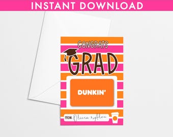 Graduation Gift Card Holder - DIGITAL DOWNLOAD - Congrats Grad Gift Card Holder - Graduation Gift Idea  - Gift Card Holder Download