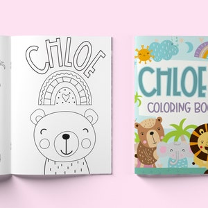 Toddler Travel Activity Book - Personalized Kids Coloring Books - Kids Name Color Books - Kids Coloring Book - Children&#39;s Holiday Gift Idea