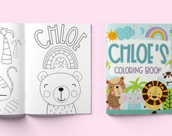 Toddler Travel Activity Book - Personalized Kids Coloring Books - Kids Name Color Books - Kids Coloring Book - Children&#39;s Holiday Gift Idea