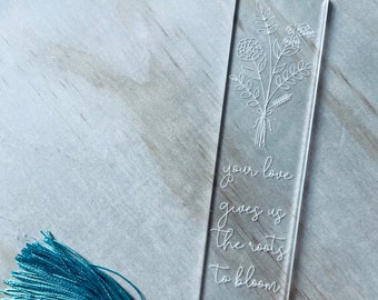 Mothers Day Birth Month Flower Bookmark - Mothers Day Gift - Grandma gift,- reading, book accessory, teacher gift