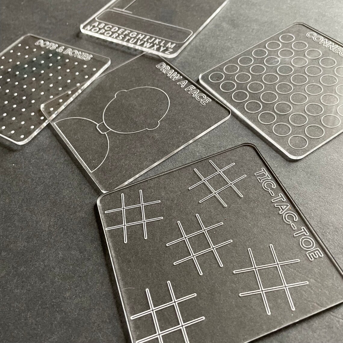 Bundle Set Reusable Board Games Dry Erase Games Travel Etsy