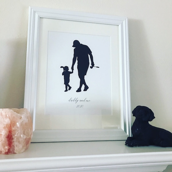 Silhouette - Wedding Gift, Anniversary Gift, Father's and Mother's Day Gift, Birthday Gift, Grandparent Gift, Christmas Gift