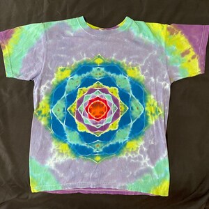 Mandala Tie Dye T- shirt- Youth size Large