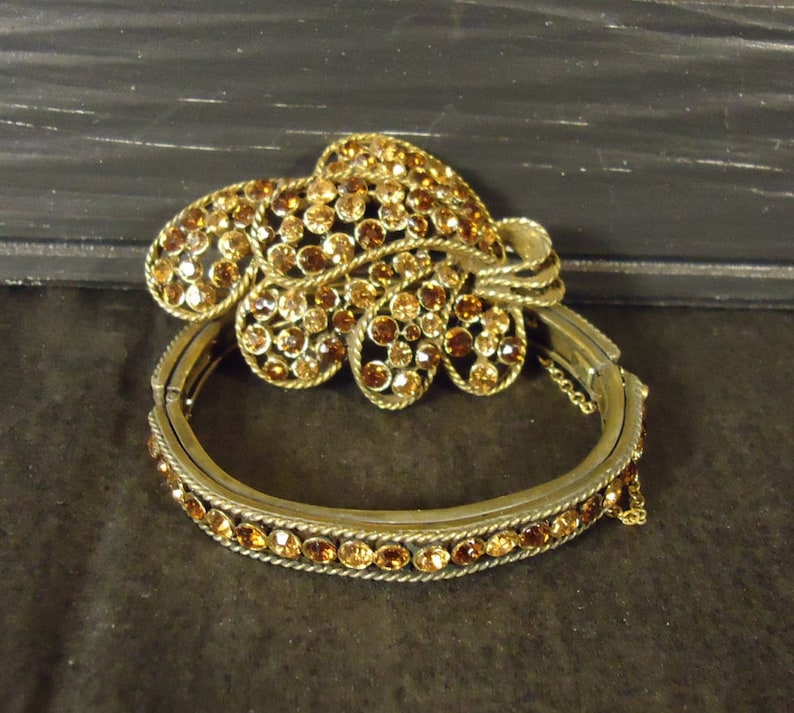 Vintage jewelry Kramer of New York heirloom brooch and Etsy