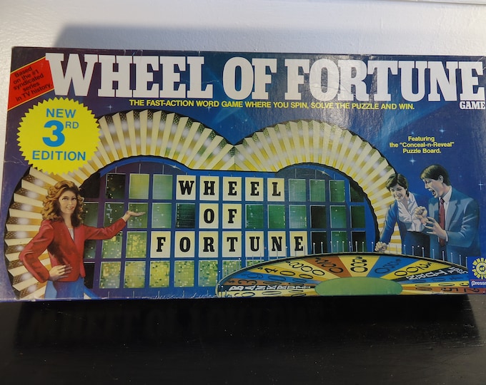 vintage board game Wheel of Fortune 1985 new 3rd edition 1987