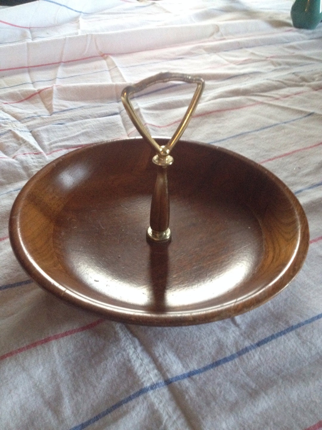 Vintage Serving Wooden Nut Tray Etsy