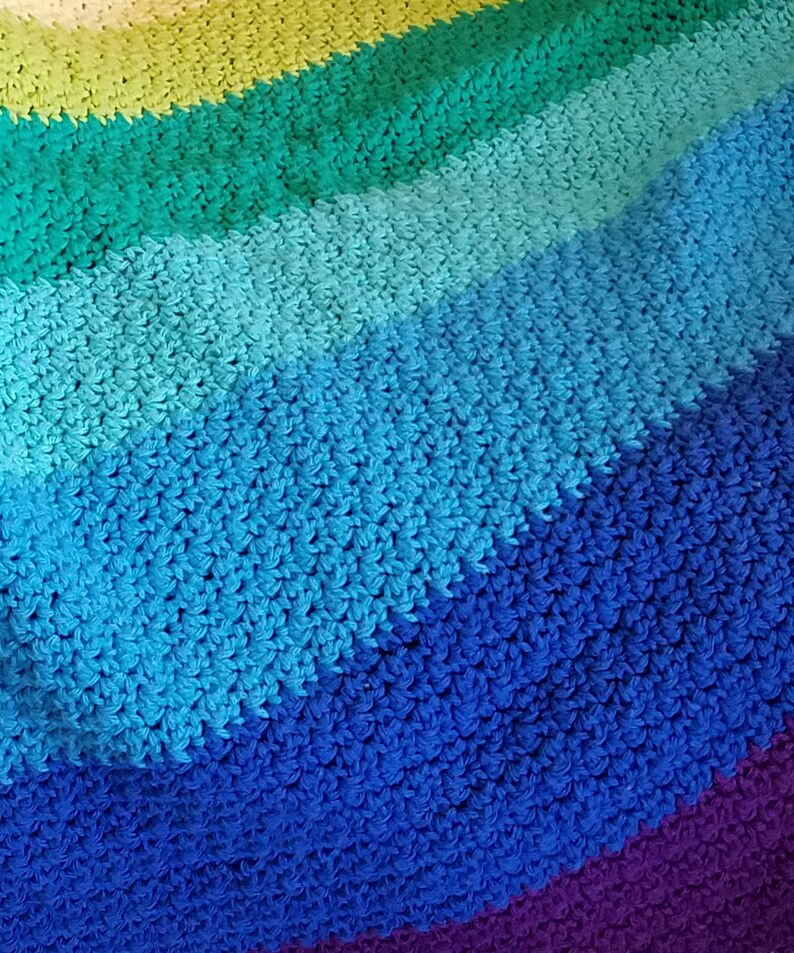 Rainbow Lap Blanket Crochet Pattern Charity Donation or Etsy