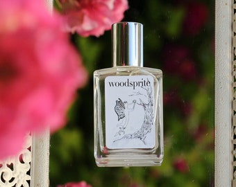 Woodsprite ~Sage, Cinnamon, Plum Handmade perfume Inspired by Electric Forest with spicy Cedar Wood and sweet Plum Blossom and White Tea