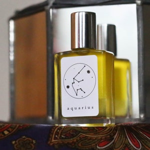 AQUARIUS ZODIAC FRAGRANCE Essential oil gender neutral perfume oil image 4