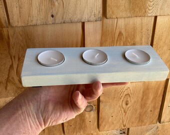 Wooden Candle Holder, Rustic Cottagecore Farmhouse Home Decor, Mother’s Day, Anniversary