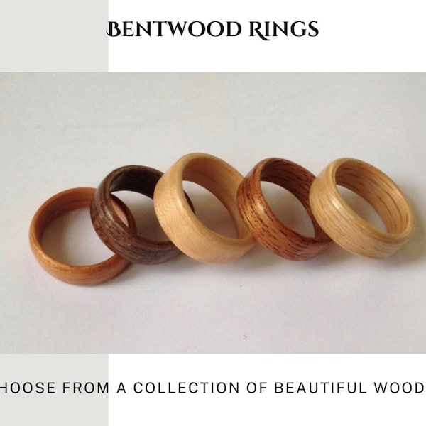 Wood Ring, Bentwood Ring, Personalized Gift, Free Engraving, Handmade Gift, Wood Wedding Band, Personalized Ring, Men’s Ring, Women’s Ring.