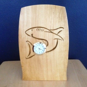 Shark Themed Clock.  Great Handmade Gift For Kids And Shark Fans Of All Ages.