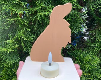 Golden Retriever Table Top Night Light, Kid’s Room Decor, Rechargable Tealight Candle Holder.