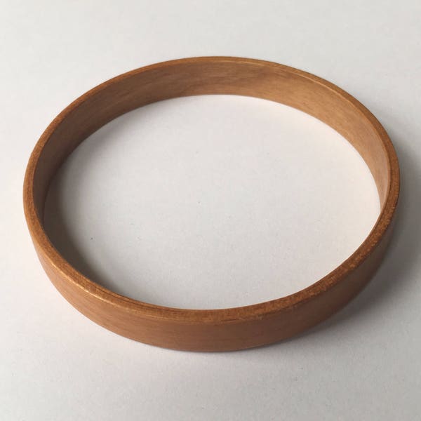 Wood Bangle Bracelet in Cherry, Free Engraving, Great Personalized Gift For Her, Excellent 5th Anniversary Gift, Handmade Bracelet.