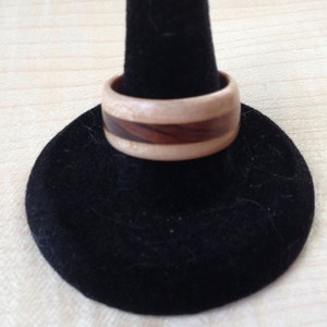 Cherry and Rosewood Wooden Ring.