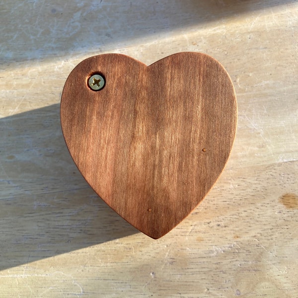 Ring Box,  Wood Ring Box, Engagement Ring Box, Handmade Gift Box, Gift For Her, Heart Box, Wooden Heart Shaped Ring Box.