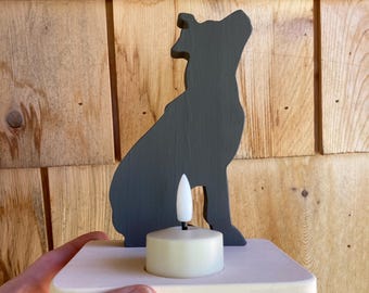 Pitbul Table Top Night Light, Kid’s Room Decor, Rechargable Tealight Candle Holder.