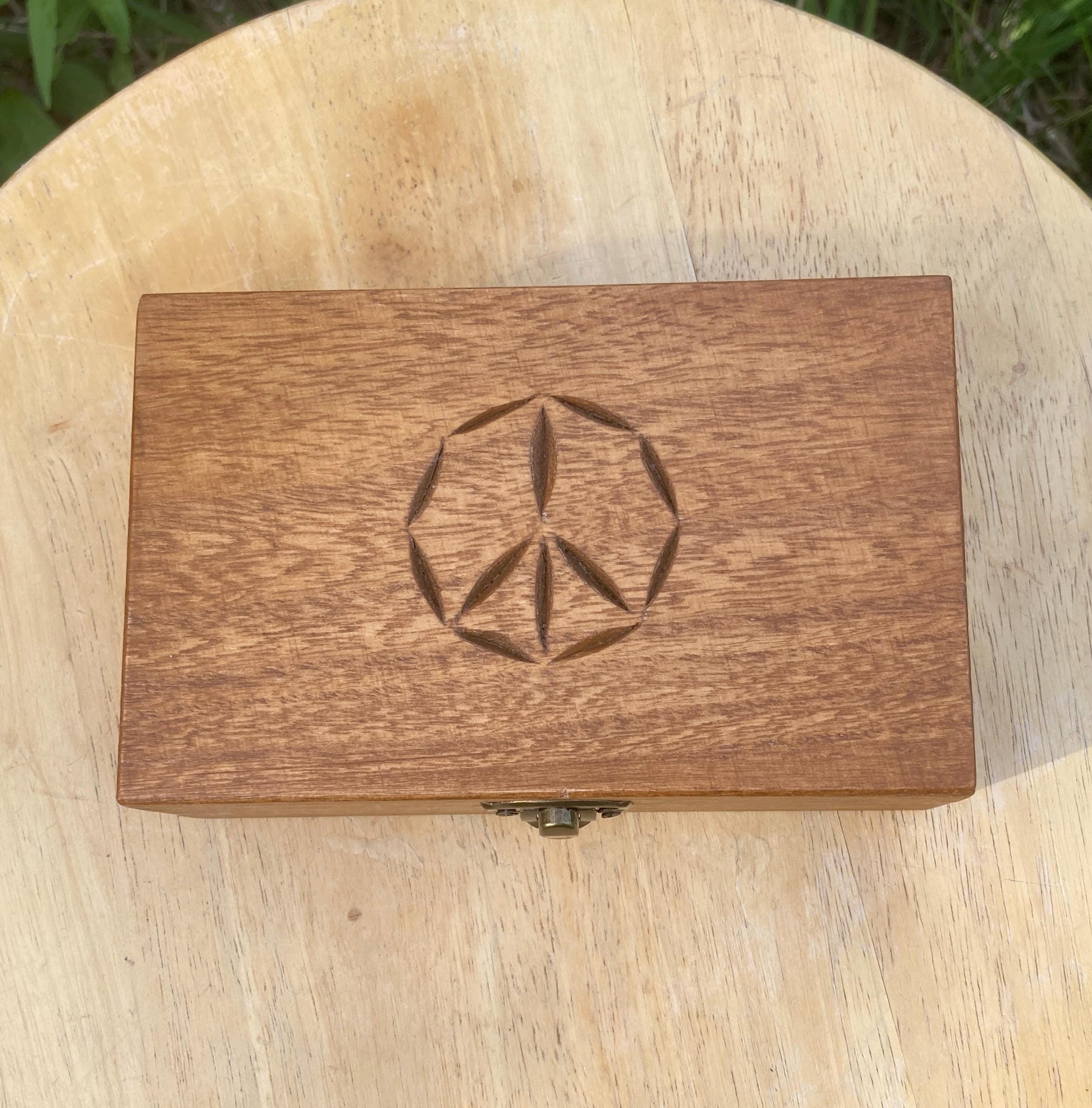 Vintage Wood Peace Hand - Etsy