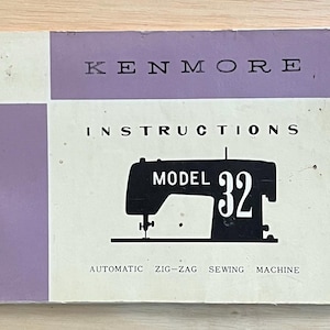 Kenmore Sewing Machine Instruction Manual 32