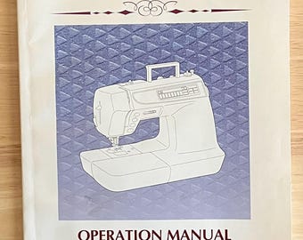 Brother Sewing and Embroidery Machine Model PC6000 Instruction Manual