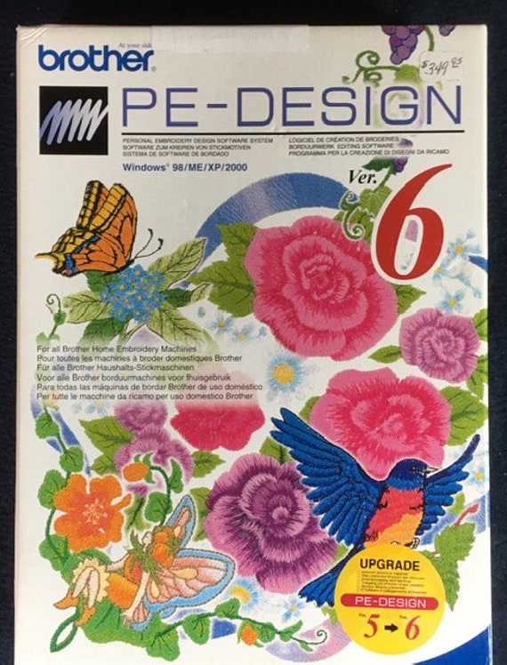 Brother Pedesign Version 5 to 6 Upgrade Etsy