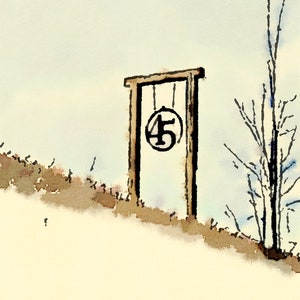45 North Signage print