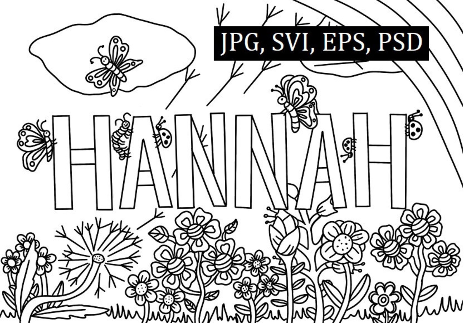 Hannah Poster and Coloring Page - Il 1588xN.3197543452 Qtap
