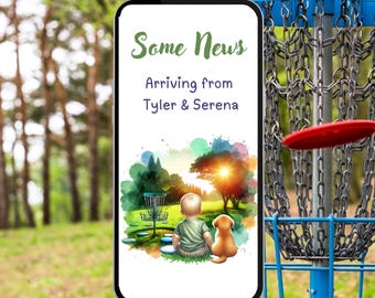 Animated Pregnancy and Gender Announcement | Digital Download Template