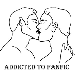 Addicted to Fanfic | PNG file | Instant Download | Sublimation for Tshirts, stickers, scrapbooking or cardmaking