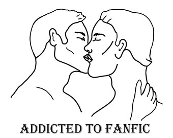 Addicted to Fanfic | PNG file | Instant Download | Sublimation for Tshirts, stickers, scrapbooking or cardmaking