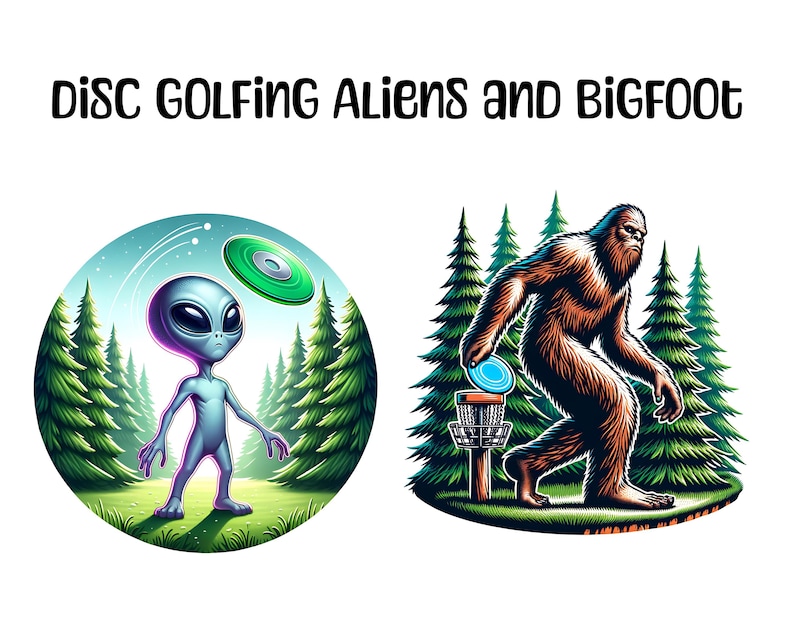 50 Disc Golf Themed Graphics for Your Sublimation or Print on Demand ...